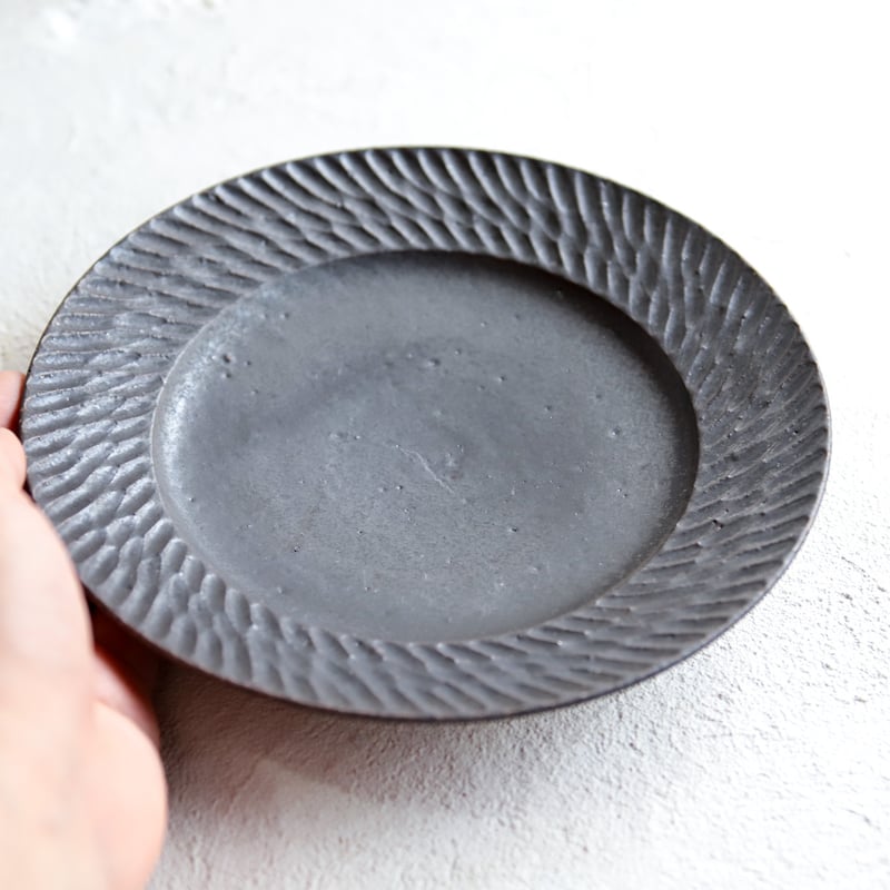 山本雅則】リム皿 6寸 | 緋色の商店街