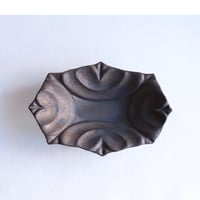 【藤原純】ハート鉢 長方M 黒