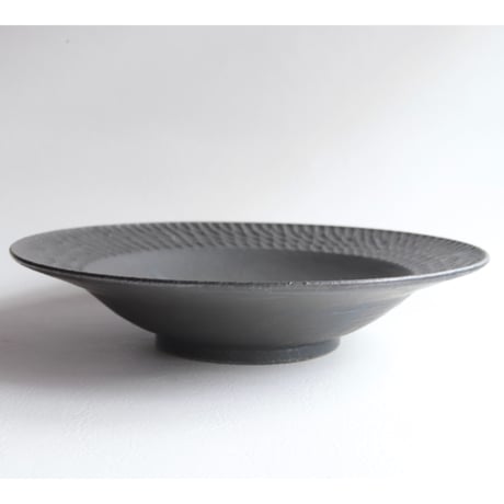 【山本雅則】しのぎリム深皿24cm