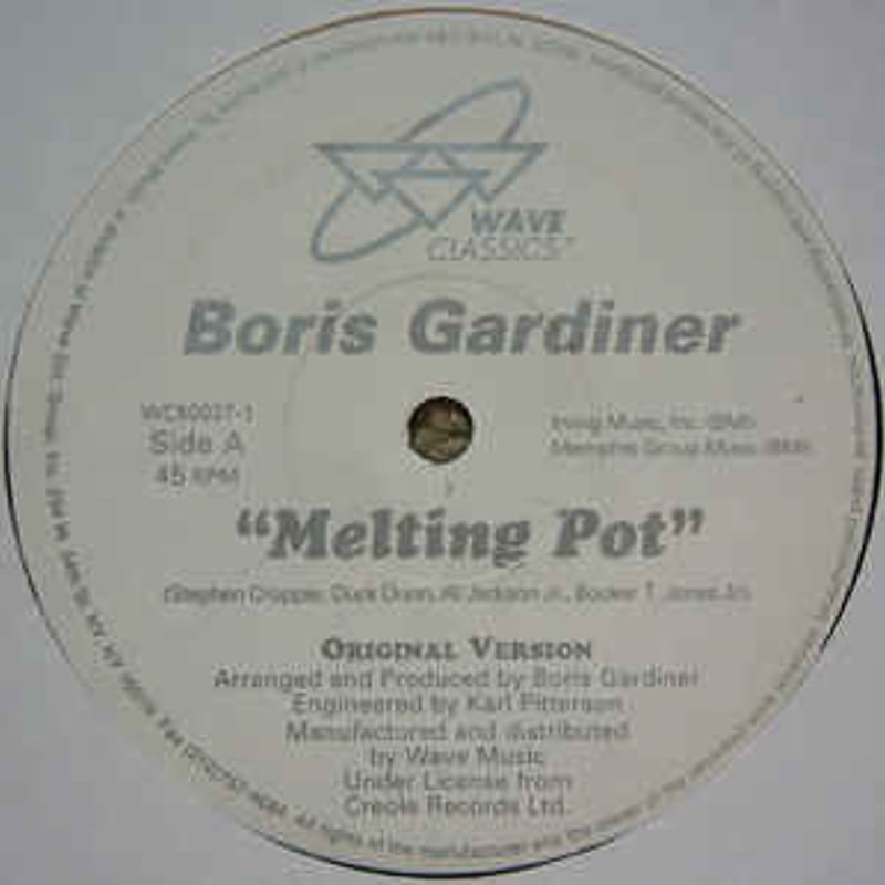 Jazz-Funk, Funk】 Boris Gardiner ‎– Melting Pot