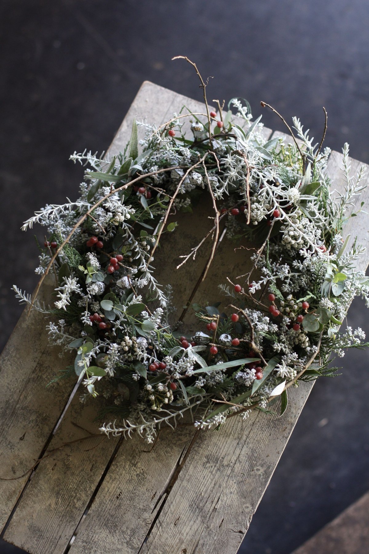 【専用出品】クリスマス用品 専用 #295 ユーカリのリース ドライフラワー リース