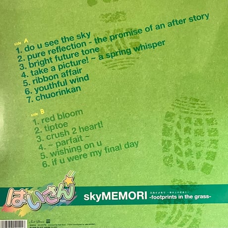 High Sunn - SkyMEMORI - Footprints In The Grass - [LP][Sad Disco] (USED)