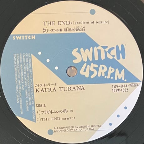 Katra Turana - The End (Gradient Of Texture) [12][Switch 45R.P.M.] (USED)
