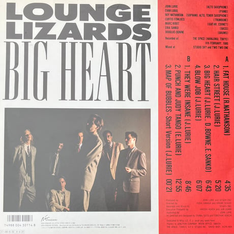 Lounge Lizards - Big Heart [LP][Non-Standard] (USED)