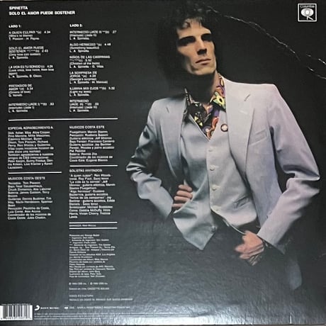Luis Alberto Spinetta - Solo El Amor Puede Sostener [LP][Sony Music] (USED)