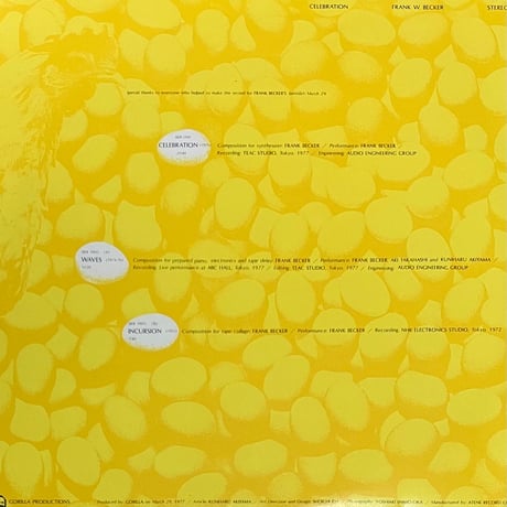 Frank W. Becker - Celebration [LP][Gorilla Production] (USED)