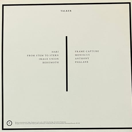 Talker - Talker [LP][Downwards] (USED)