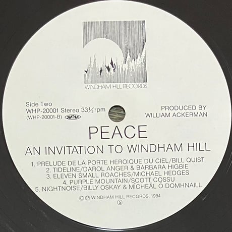 Various - Peace - An Invitation To Windham Hill, vol. 1 [LP][Windham Hill Records] (USED)