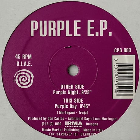 Don Carlos - Purple E.P. [12][Calypso Records] (USED)