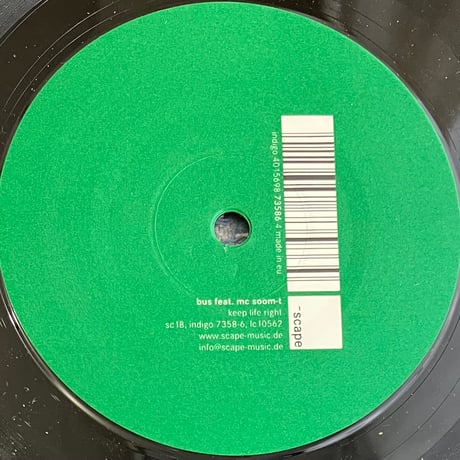 Bus Feat. MC Soom-T - Keep Life Right [12][~scape] (USED)