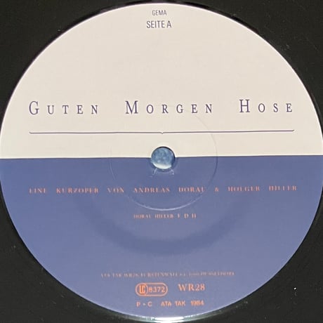 Andreas Dorau & Holger Hiller - Guten Morgen Hose [12][Ata Tak] (USED)