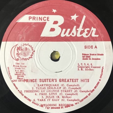 Prince Buster - Fabulous Greatest Hits [LP][Prince Buster]