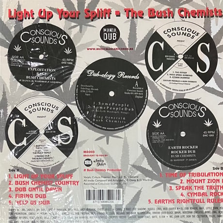 The Bush Chemists - Light Up Your Spliff [LP][Conscious Sounds] (USED)