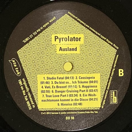 Pyrolator - Ausland [LP][Bureau B] (USED)