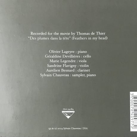 Sylvain Chauveau - Des Plumes Dans La Tete [CD][Les Disques Du Soleil Et De L'Acier] (USED)
