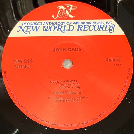 Harry Partch / John Cage - The Music Of John Cage And Harry Partch [LP] (USED)