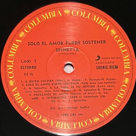 Luis Alberto Spinetta - Solo El Amor Puede Sostener [LP][Sony Music] (USED)
