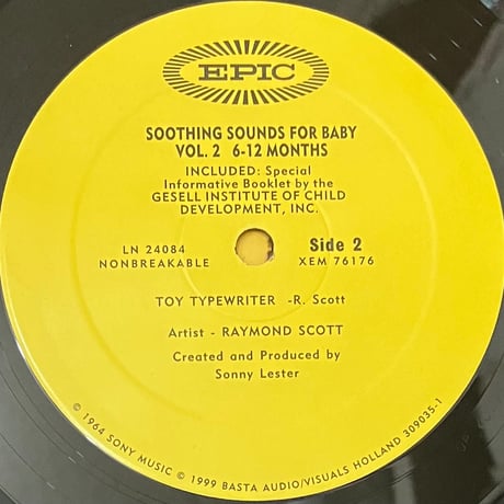 Raymond Scott - Soothing Sounds For Baby Volume II (6-12 Months) [LP][Basta] (USED)