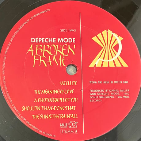 Depeche Mode - A Broken Frame [LP][Mute] (USED)