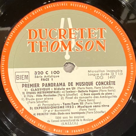 Various - 1er Panorama De Musique Concrete [LP][Ducretet Thomson] (USED)
