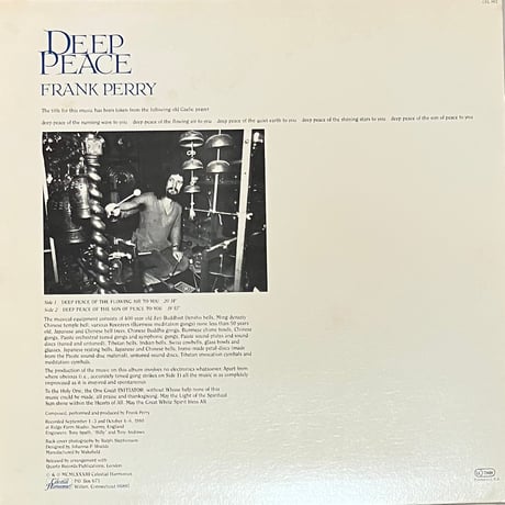 Frank Perry - Deep Peace [LP][Celestial Harmonies] (USED)