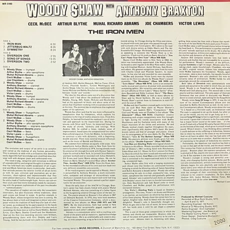 Woody Shaw With Anthony Braxton - The Iron Men [LP][Muse Records] (USED)