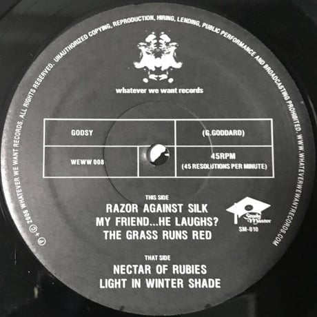 Godsy - Razor Against Silk [12][Whatever We Want Records]
