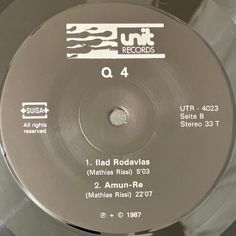 Q4 - Stepan Rasin [LP][Unit Records] (USED)