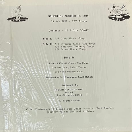 Various - 16 Sioux Songs [LP][Indian Records, Inc.] (USED)