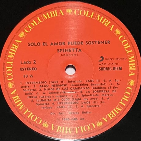 Luis Alberto Spinetta - Solo El Amor Puede Sostener [LP][Sony Music] (USED)