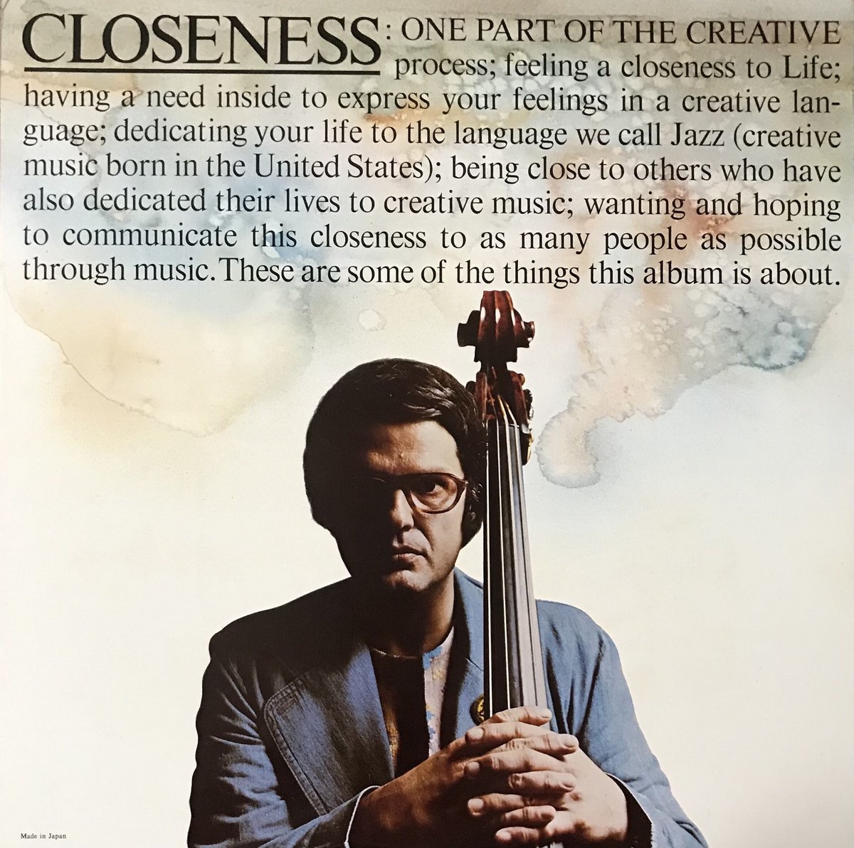 洋楽 Charlie Haden Closeness LP Charlie Haden - Closeness [LP][A&M Records] (US