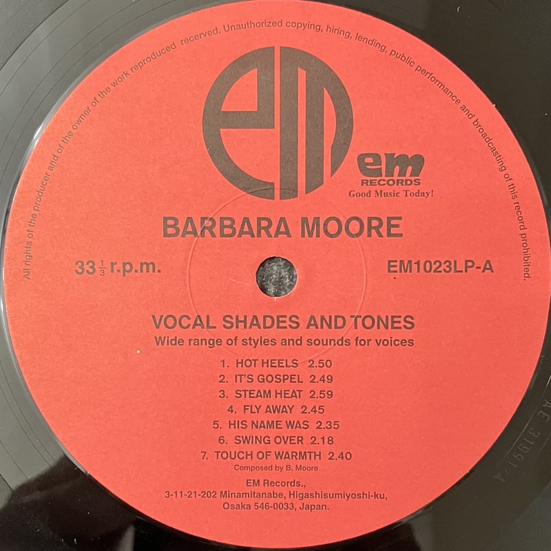 VOCAL SHADES AND TONES