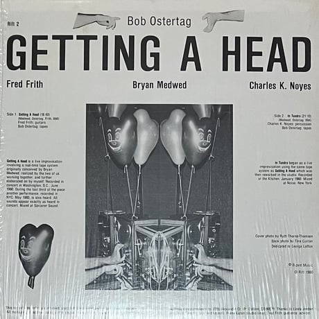 Bob Ostertag - Getting A Head [LP][Rift] (USED)