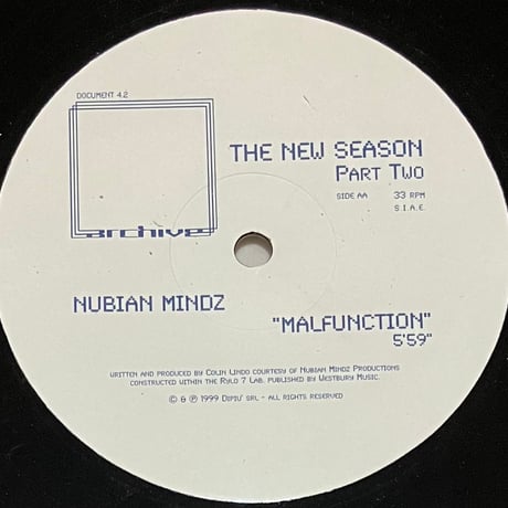 Phoojun / Nubian Mindz - The New Season Part Two [12][Archive] (USED)