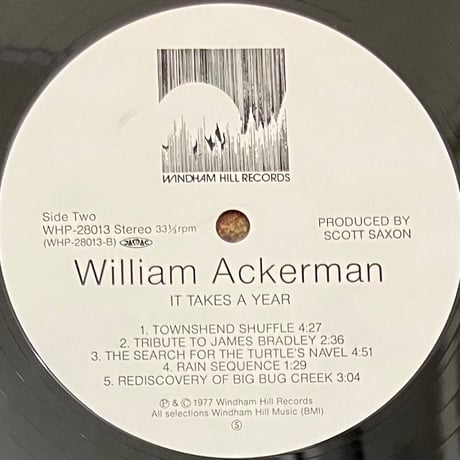 William Ackerman - It Takes A Year [LP][Windham Hill Records] (USED)