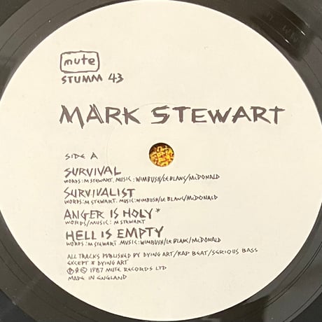 Mark Stewart - Mark Stewart [LP][Mute] (USED)
