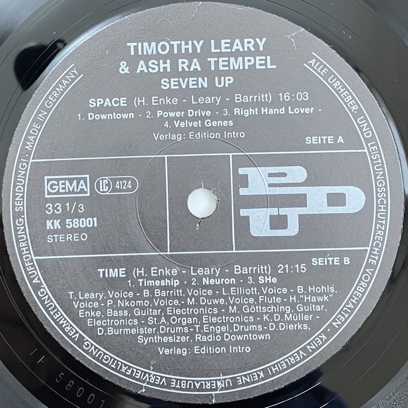 Timothy Leary + Ash Ra Tempel - Seven Up [LP][D