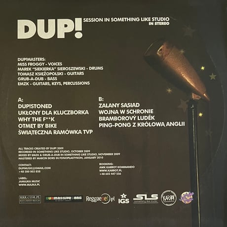 Dup! - Session In Something Like Studio [LP][JaMajka Music] (USED)