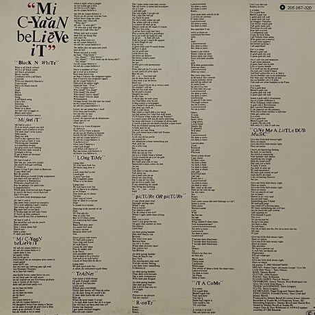 Michael Smith - Mi Cyaan Believe It [LP][Island Records] (USED)