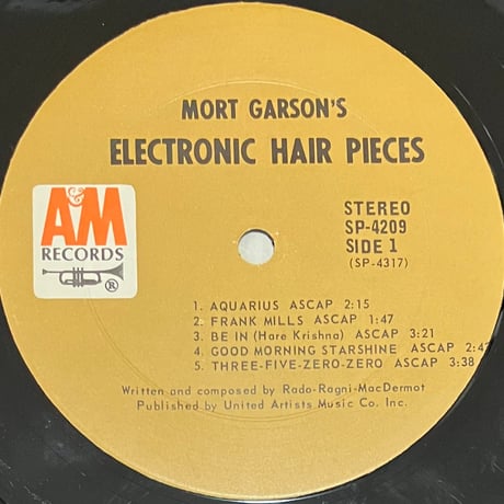 Mort Garson - Electronic Hair Pieces [LP][A&M Records] (USED)