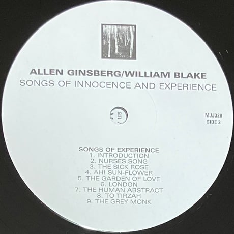 Allen Ginsberg / William Blake - Songs Of Innocence And Experience [LP][Klimt Records] (USED)
