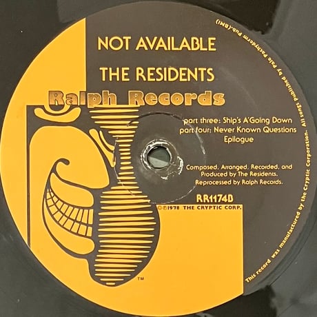 The Residents - Not Available [LP][Ralph Records] (USED)