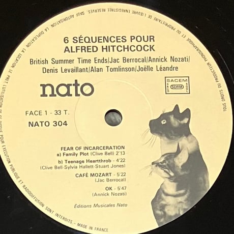 Various - Six Sequences Pour Alfred Hitchcock [LP][Nato] (USED)