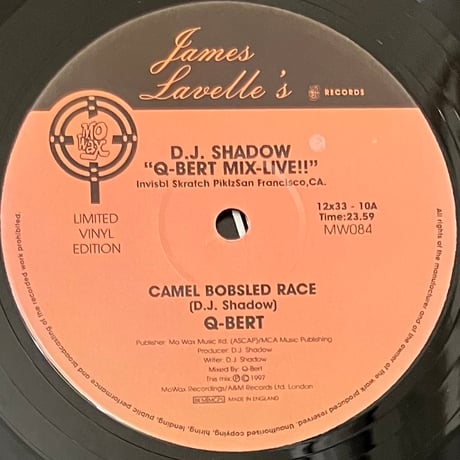 D.J. Shadow - Q-Bert Mix (Live!!) [12][Mo Wax] (USED)
