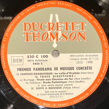 Various - 1er Panorama De Musique Concrete [LP][Ducretet Thomson] (USED)