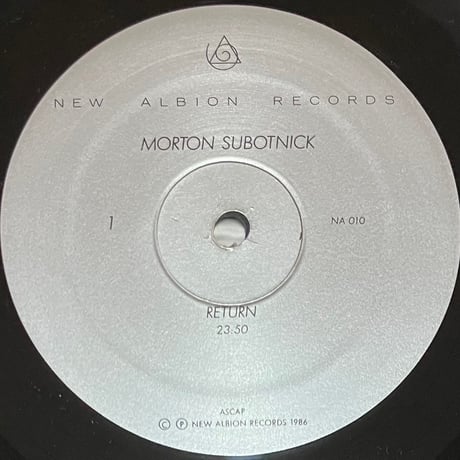 Morton Subotnick - Return [LP][New Albion] (USED)
