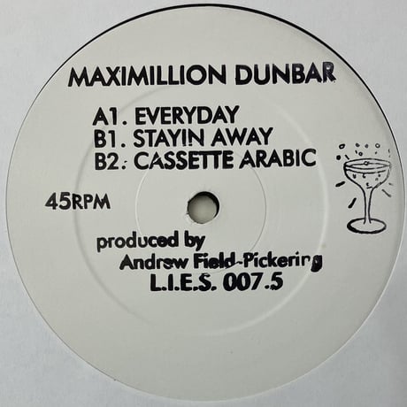 Maximillion Dunbar - Everyday EP [12][L.I.E.S. Records] (USED)