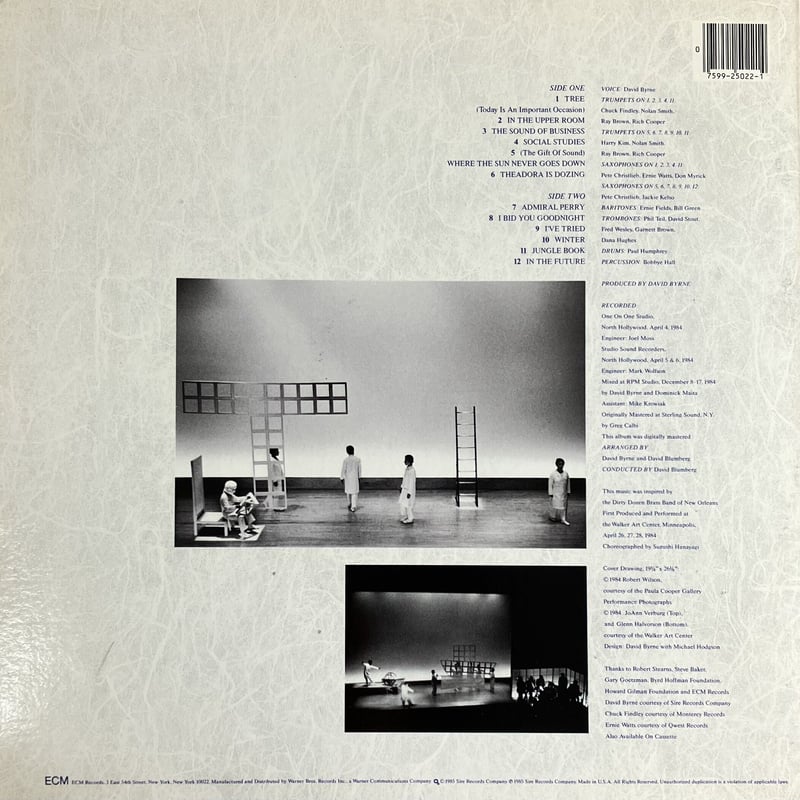 David Byrne - Music For The Knee Plays [LP][ECM