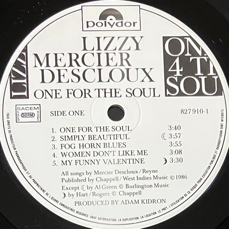 Lizzy Mercier Descloux - One For The Soul [LP][Polydor] (USED)