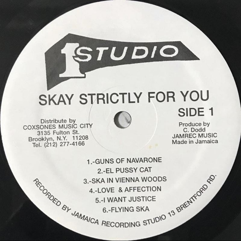 Various - Ska Strictly For You [LP][Studio One]